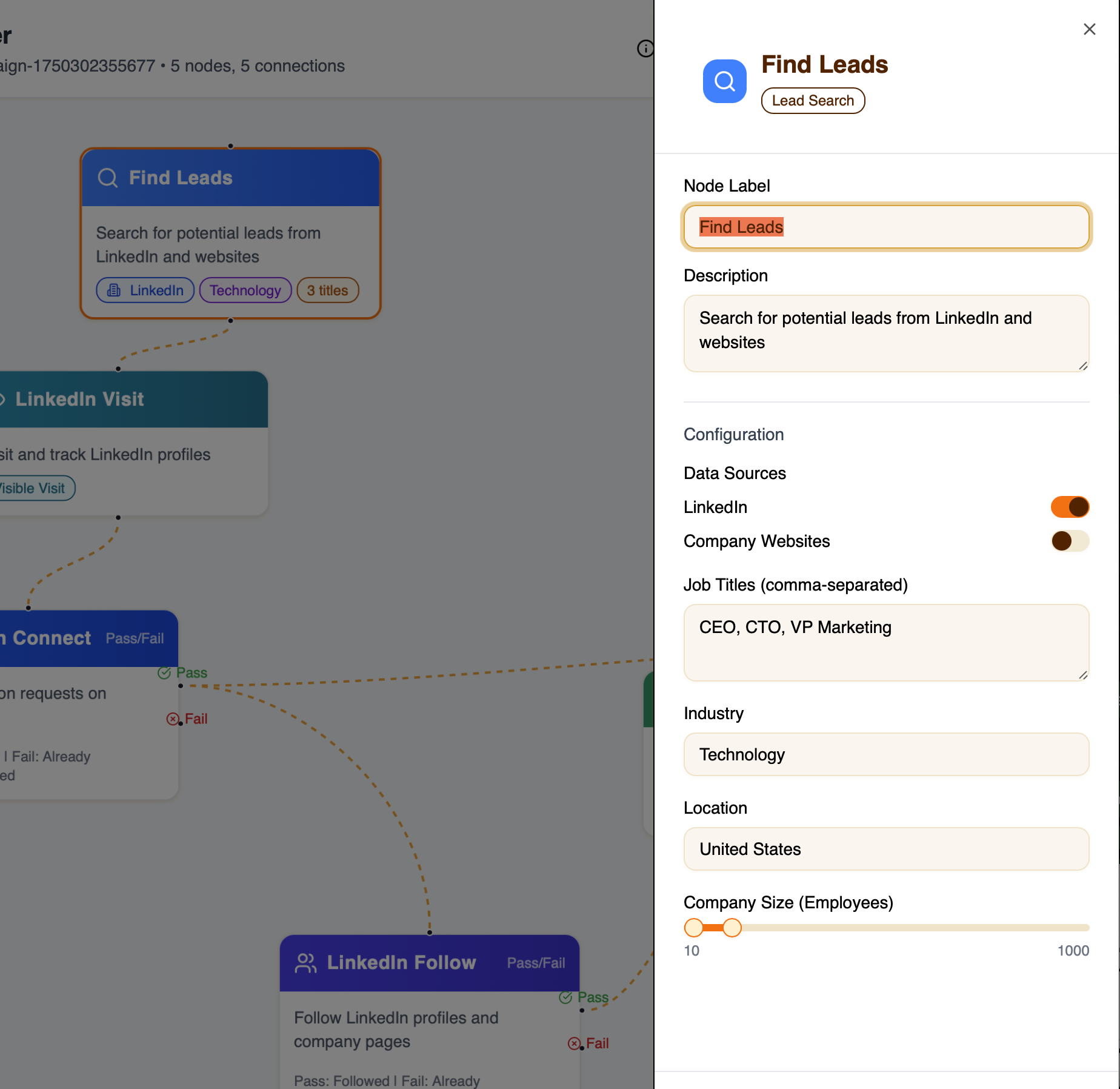 Lead discovery preview